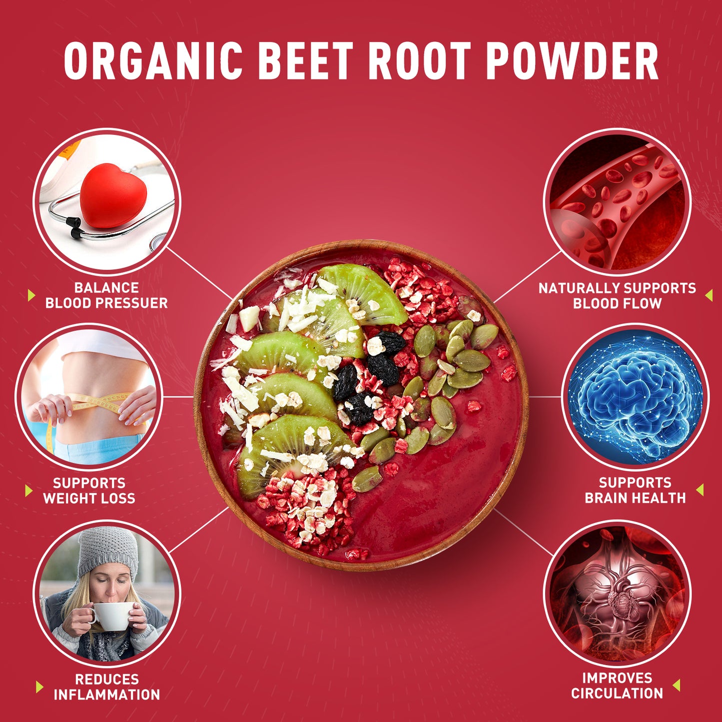 Organic 2-Pack Beet Root Powder（16oz）